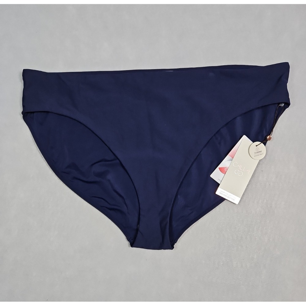 Calia Womens Blue Mid Rise Full Coverage Swim Bikini‎ Bottom Size XXL NWT